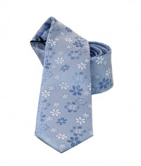                    NM slim szövött nyakkendő - Kék virágos Mintás nyakkendők